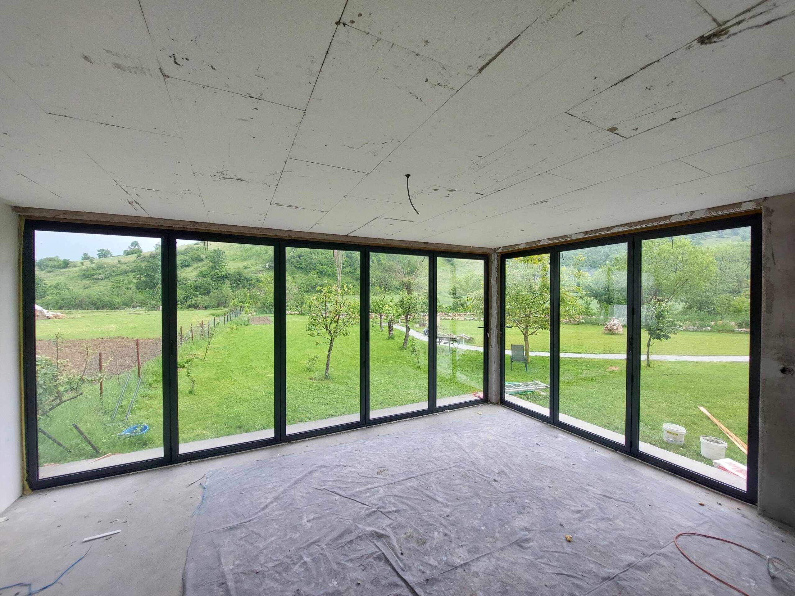 Aluminum Folding Doors Manufactured and Installed in Albania